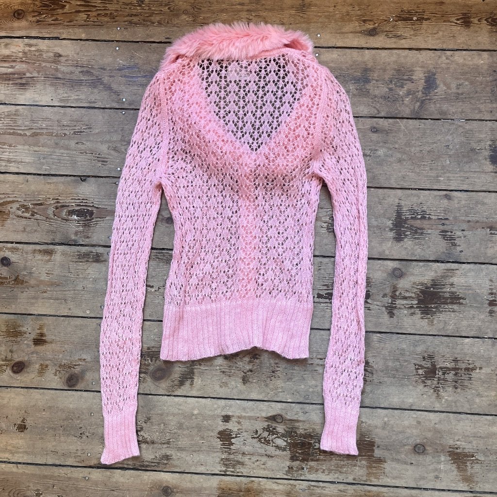 Pink Knit Cardigan