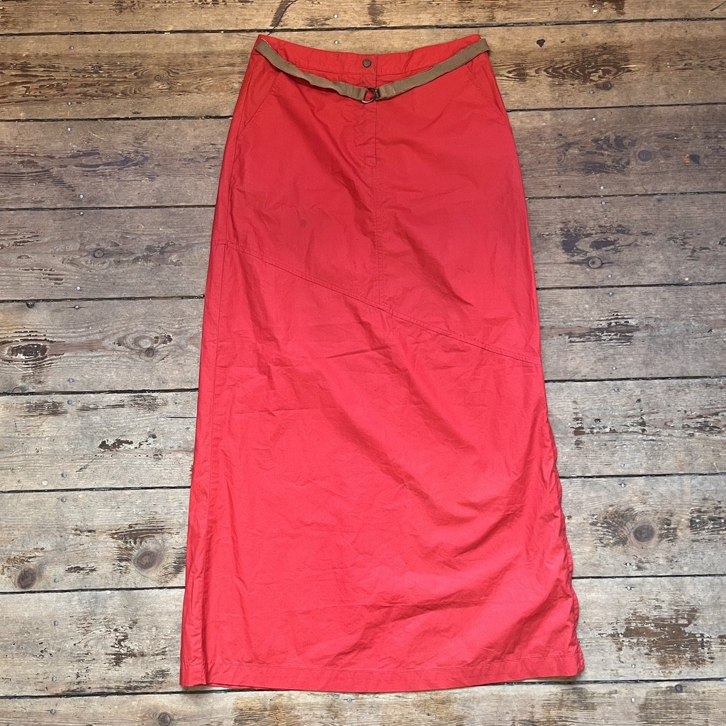 Moncler Red Maxi Skirt