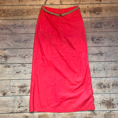 Moncler Red Maxi Skirt