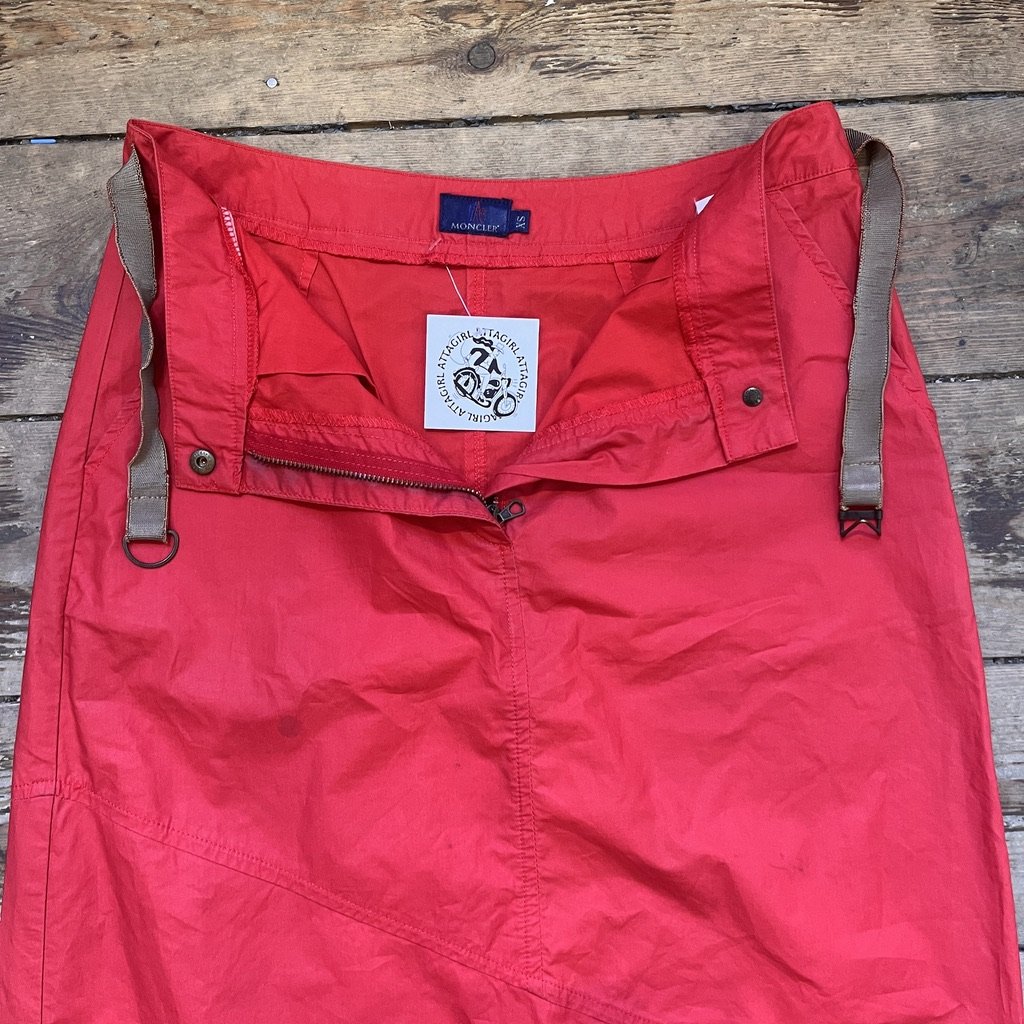 Moncler Red Maxi Skirt