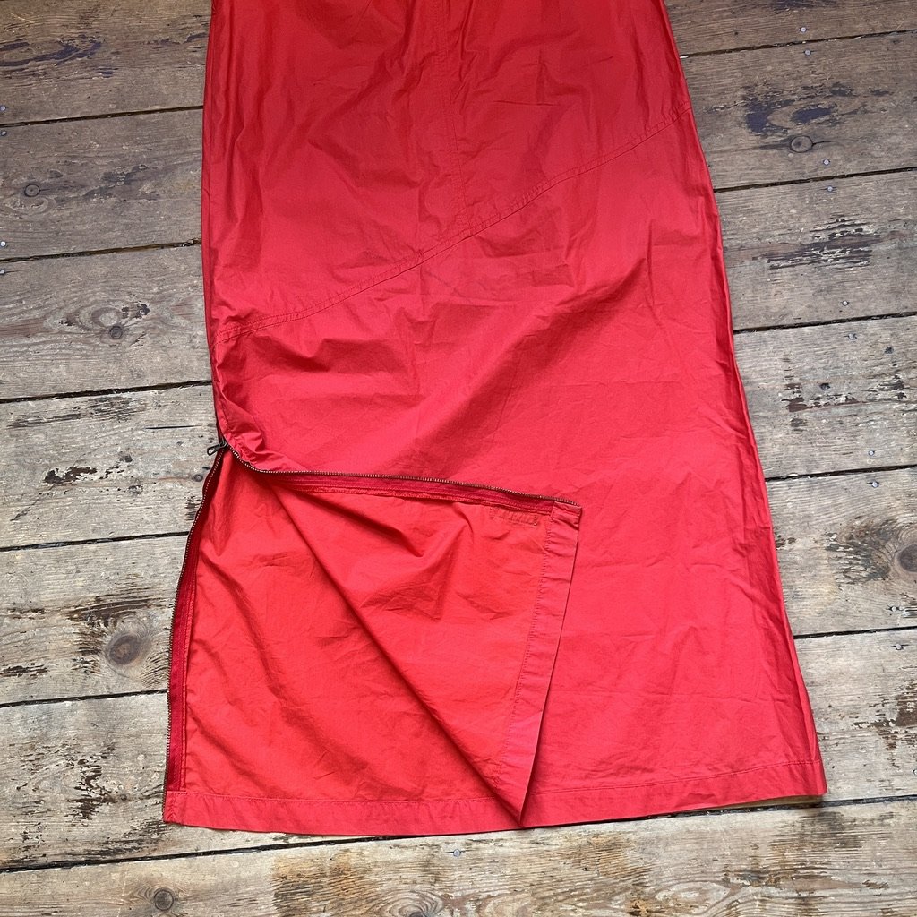 Moncler Red Maxi Skirt