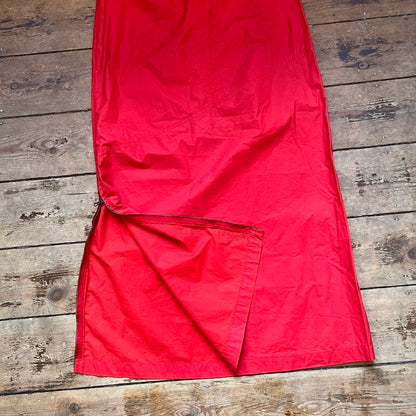 Moncler Red Maxi Skirt