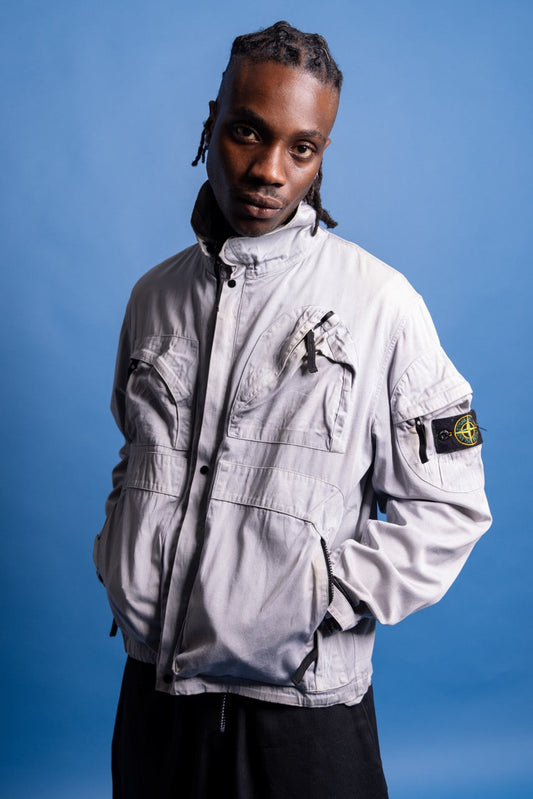 S/S 1998 Stone Island Multi Cargo Blouson | Medium, Light Grey