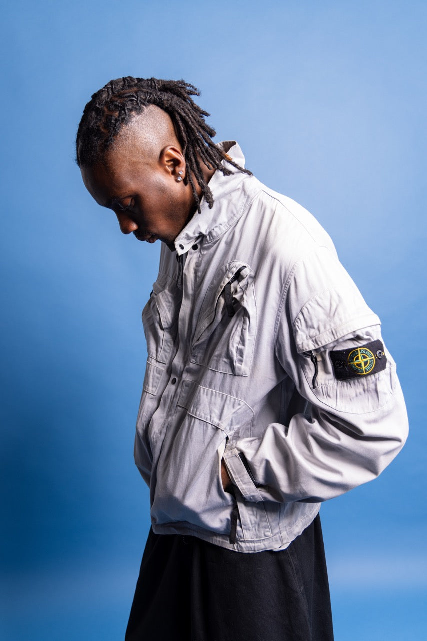 S/S 1998 Stone Island Multi Cargo Blouson | Medium, Light Grey