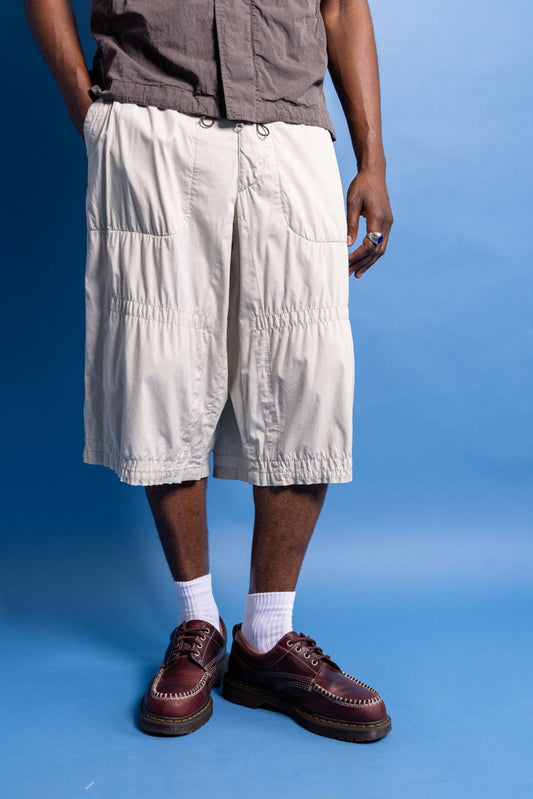 S/S 2004 Prada Sport Lightweight Double Knee Shorts | Extra Extra Large, Beige