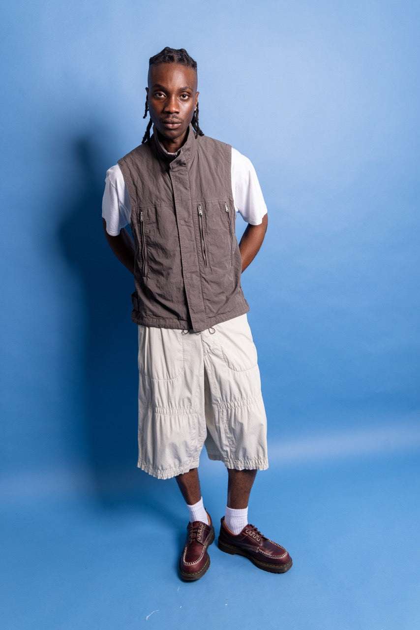 S/S 2004 C.P. Company Multi Zip Technical Gilet | Extra Large, Taupe
