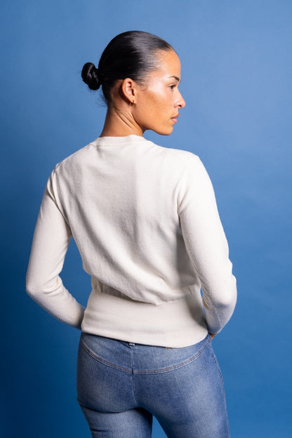 Vivienne Westwood Cream Knit Mini Cardigan | Small, Cream