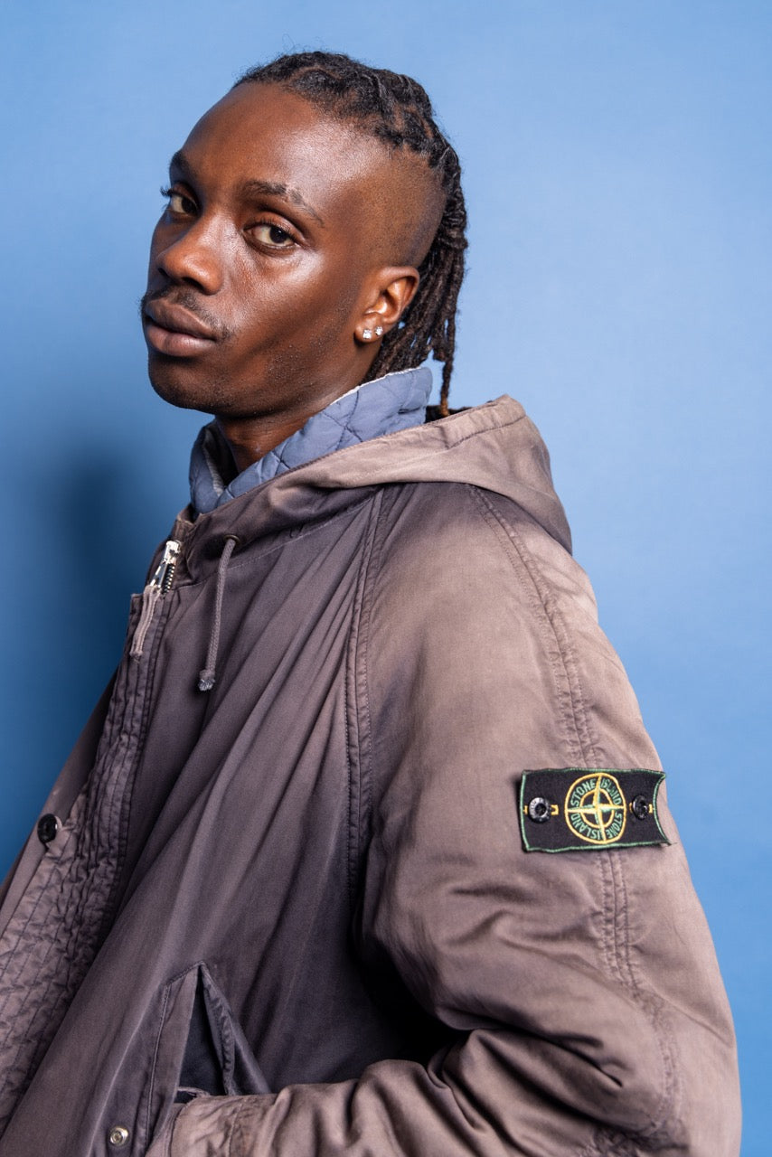 A/W 1992 Stone Island Distressed N2B Balaclava Jacket | Extra Large, Olive