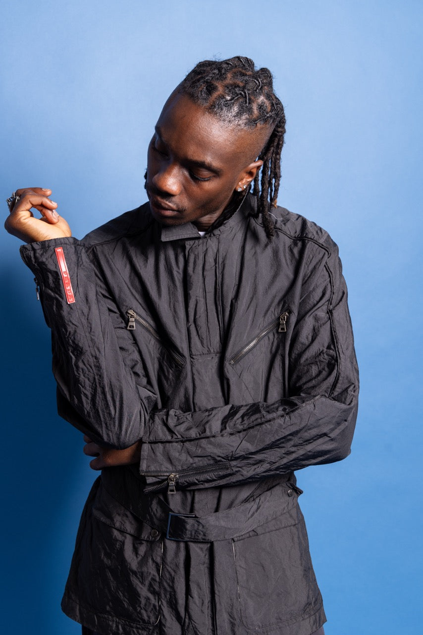 S/S 2004 Prada Sport Articulated Technical Blouson | Extra Large, Black