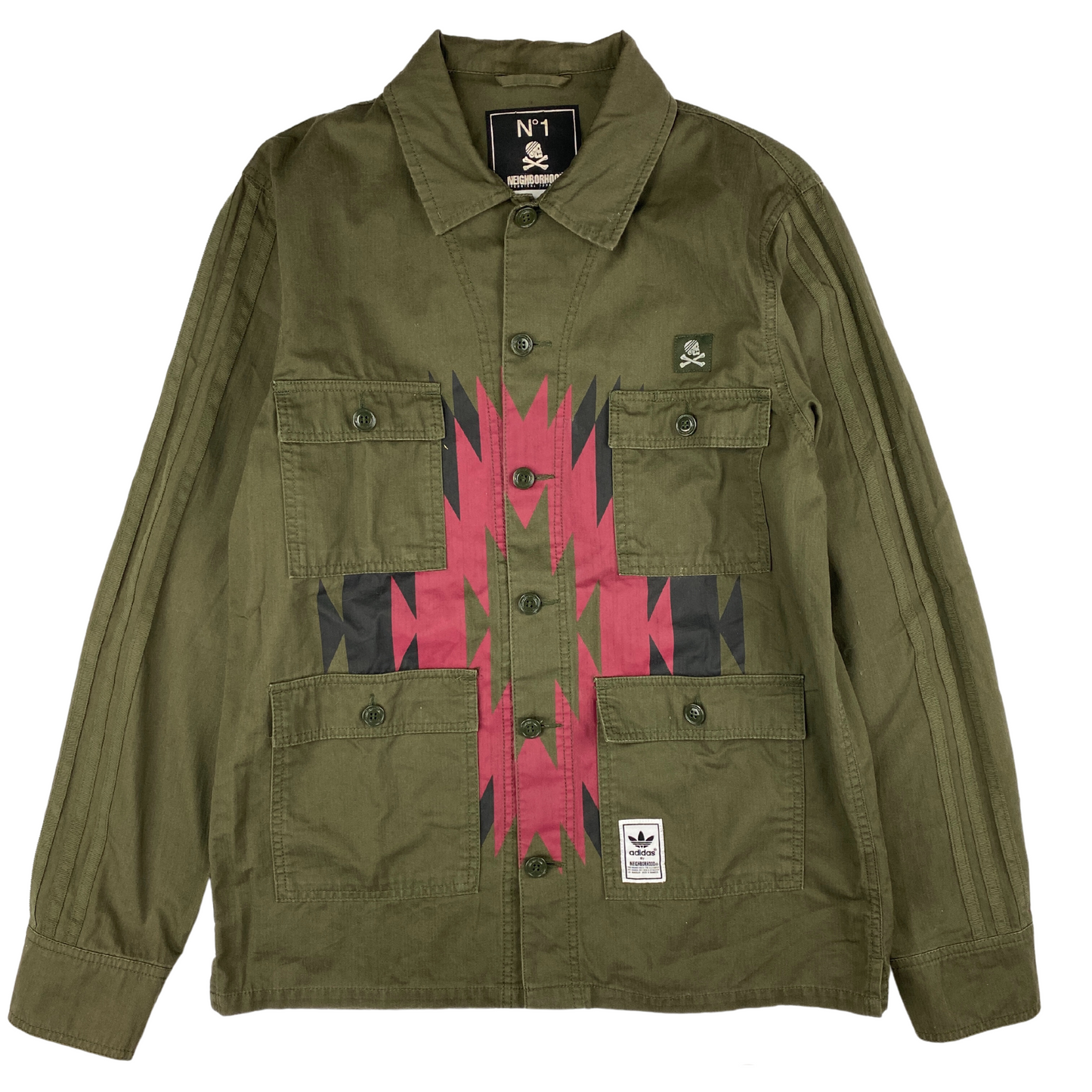 ADIDAS X NEIGHBORHOOD BDU LONG SLEEVE SHIRT A/W14  (M)