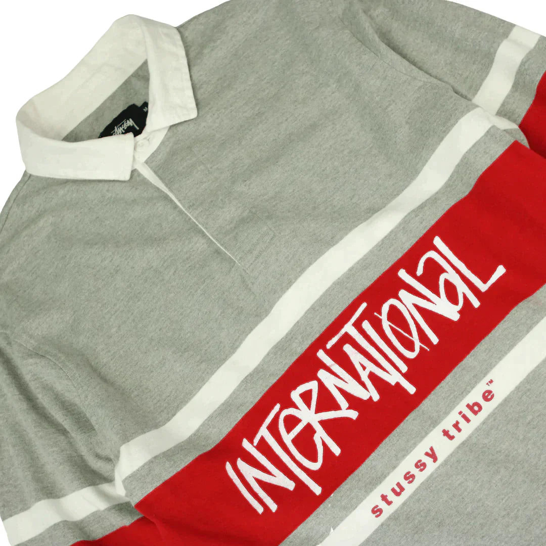 STUSSY INTERNATIONAL RUGBY SHIRT  (M)