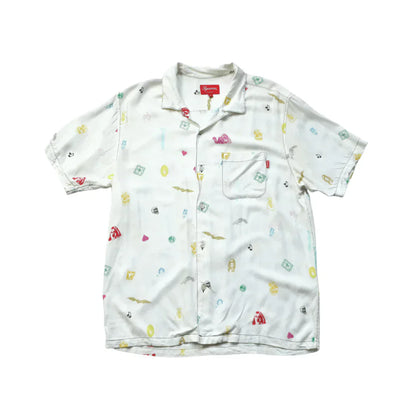 SUPREME SS19 DEEP SPACE RAYON SHIRT  (M)