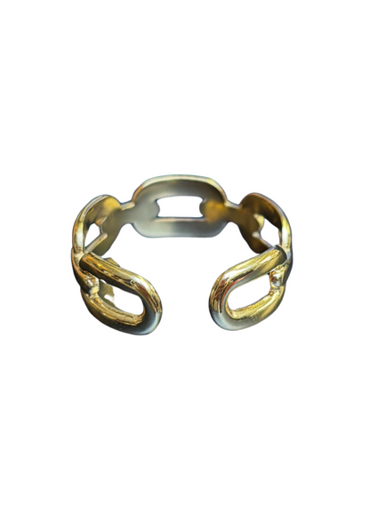 Gold Chain Adjustable Ring