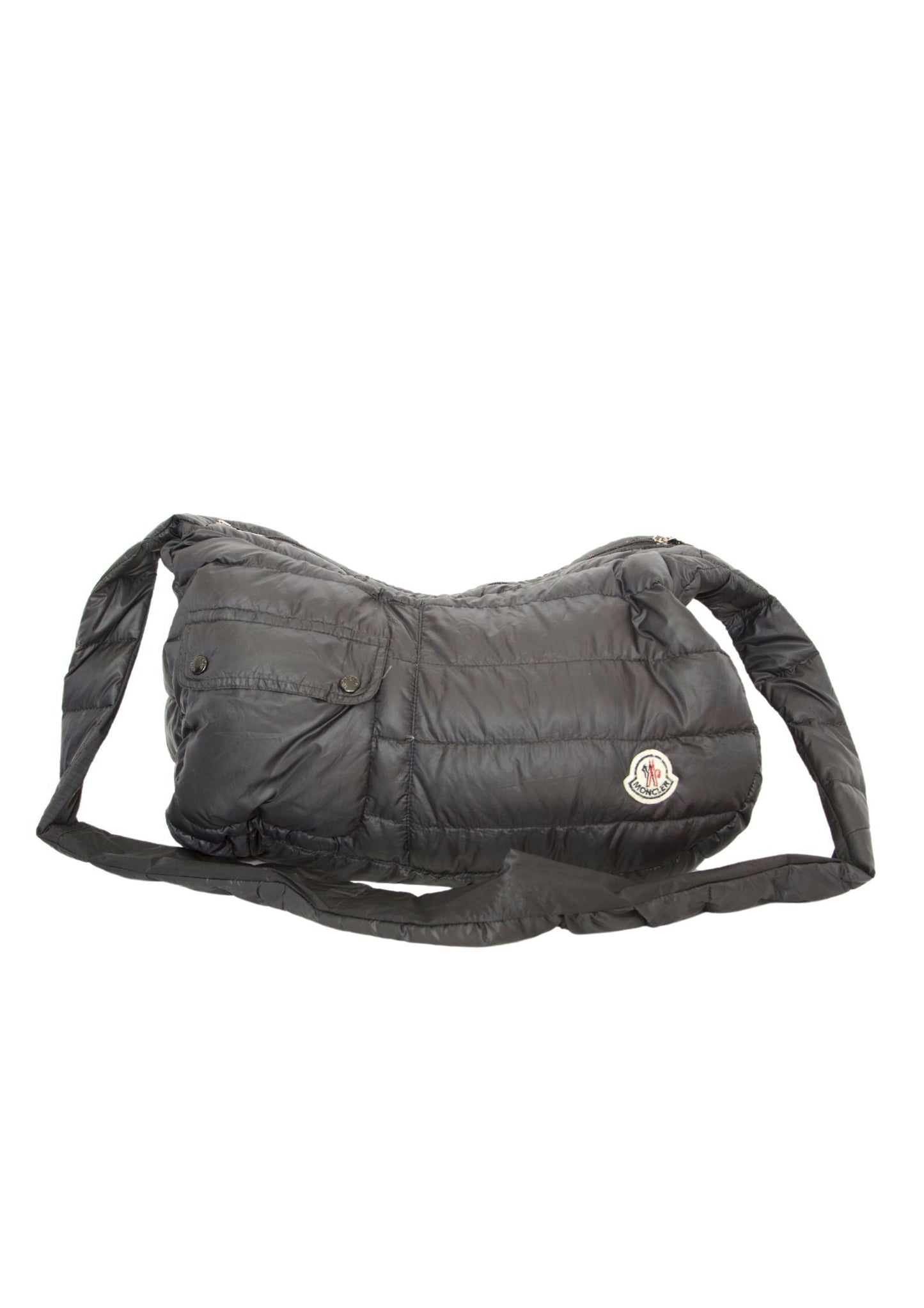 VT Rework: Moncler Black Puffer Cross Body Bag