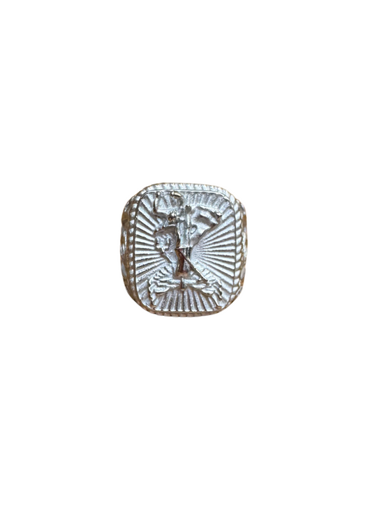 Silver Square Signet Ring