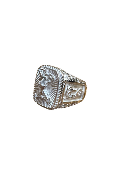 Silver Square Signet Ring