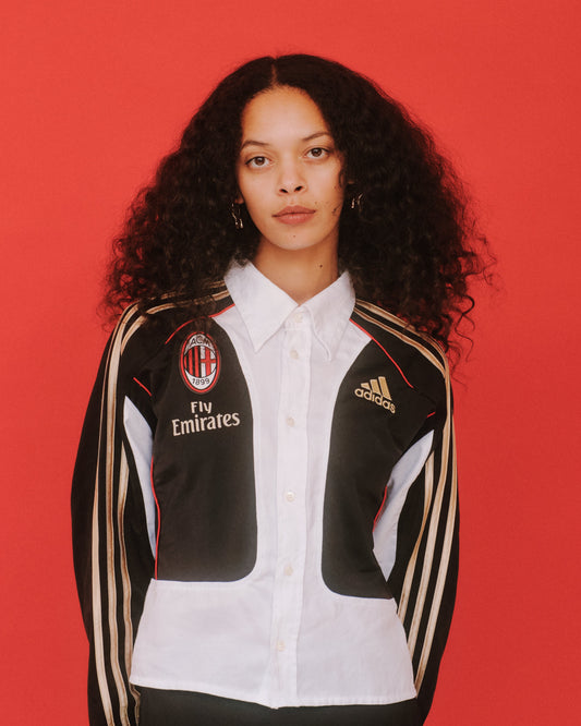 VT Rework : AC Milan Paneled Reworked Shirt