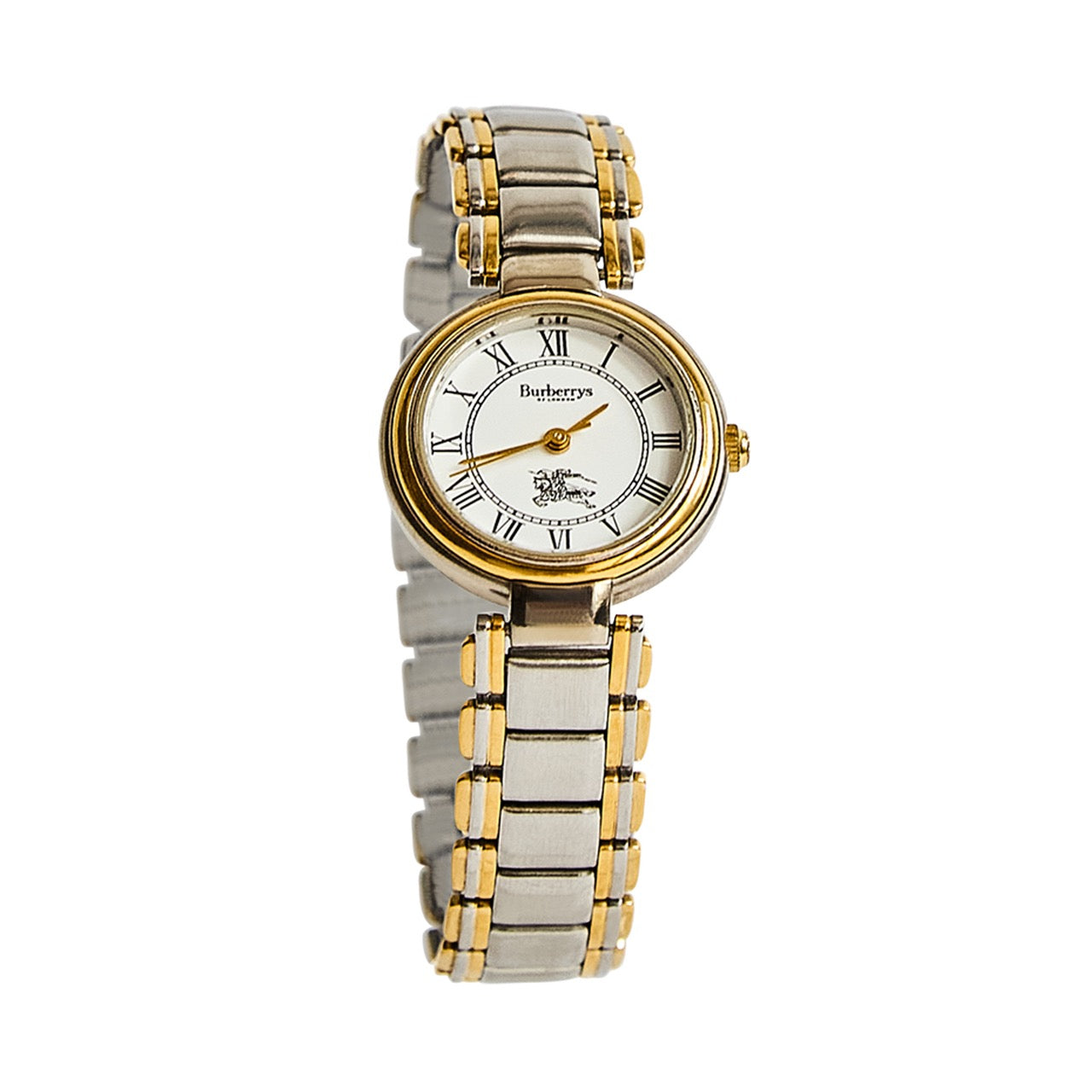 Burberry 8000 Gold Plated White Quartz Mini Watch
