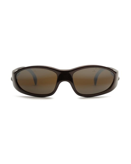 Vuarnet Pouilloux Wraparound sunglasses | O/S, Brown
