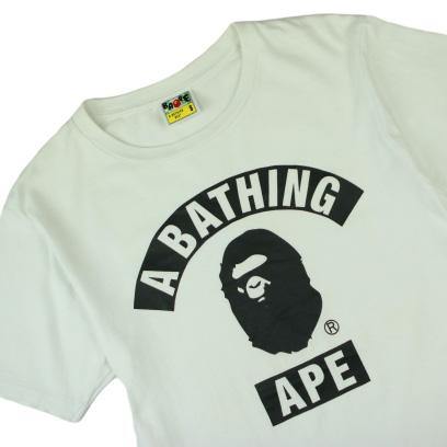 A BATHING APE COLLEGE TEE  (S)