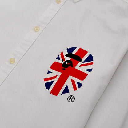 A BATHING APE UNION JACK SHIRT  (L)