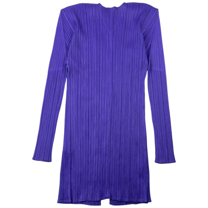 Vintage 90s Pleats Please By Issey Miyake Pleated Cardigan Womens Size M | Medium, Purple