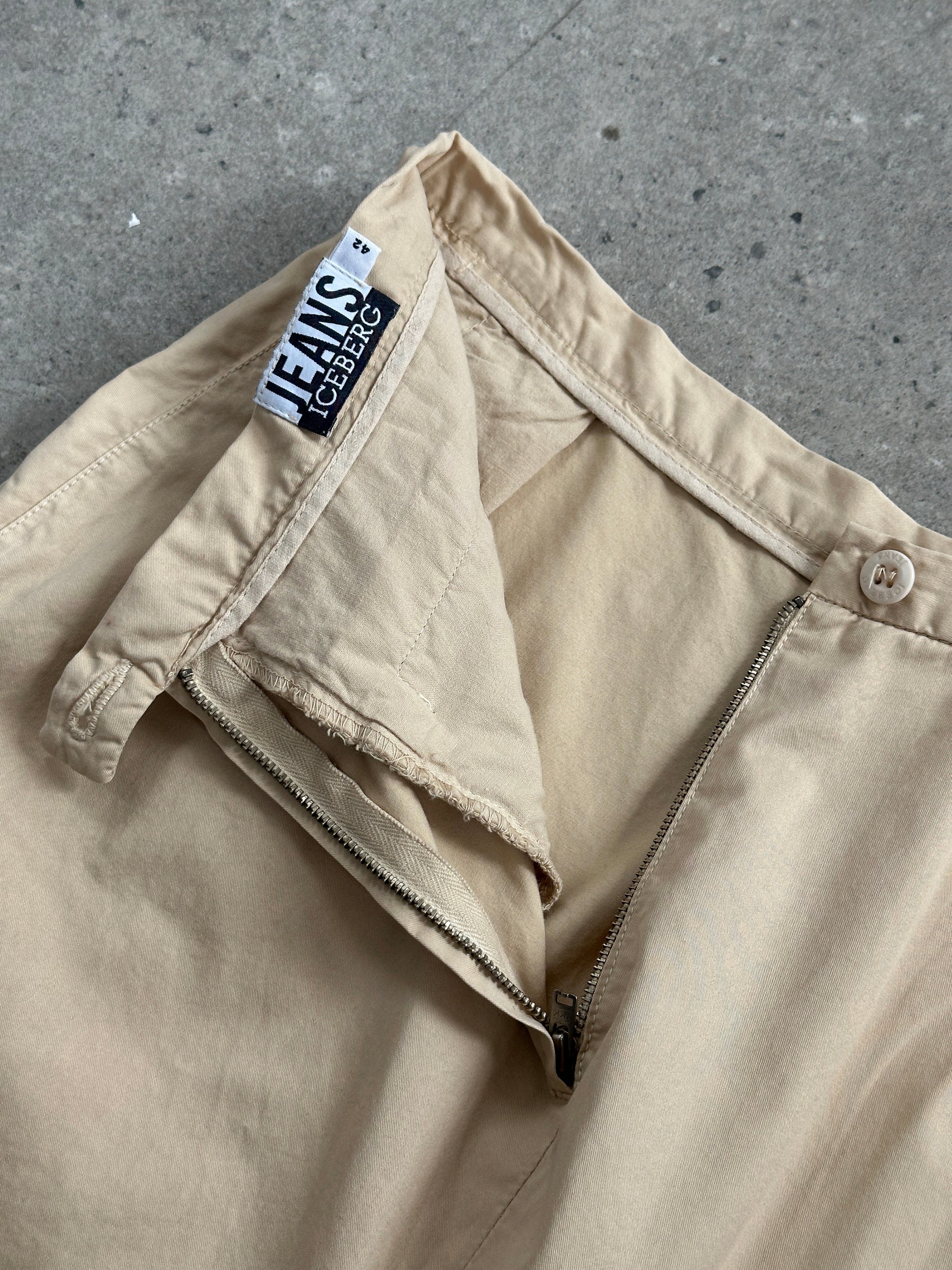 Iceberg 1990s Pure Cotton Midi Skirt - W28
