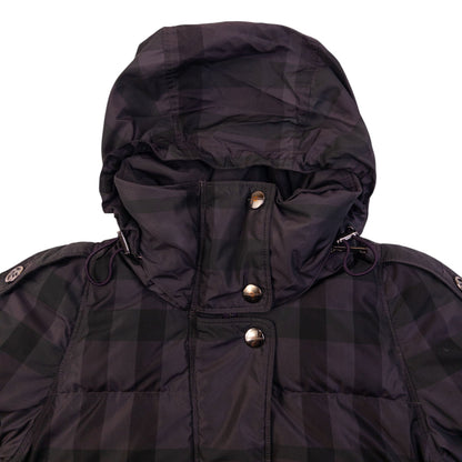 Vintage Burberry Nova Check Puffer Jacket Womens Size S | Small, Purple