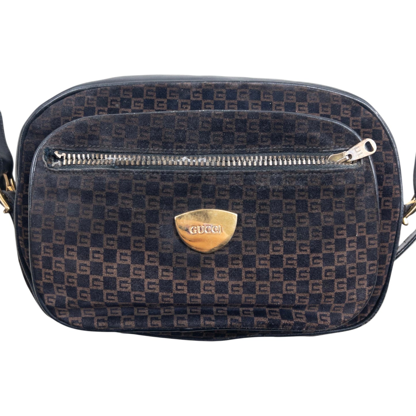 Vintage Gucci Monogram Crossbody Bag