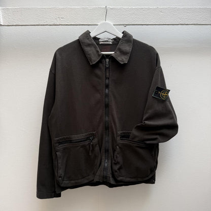 90’s Stone Island Collared Jumper (M) | Medium, Brown