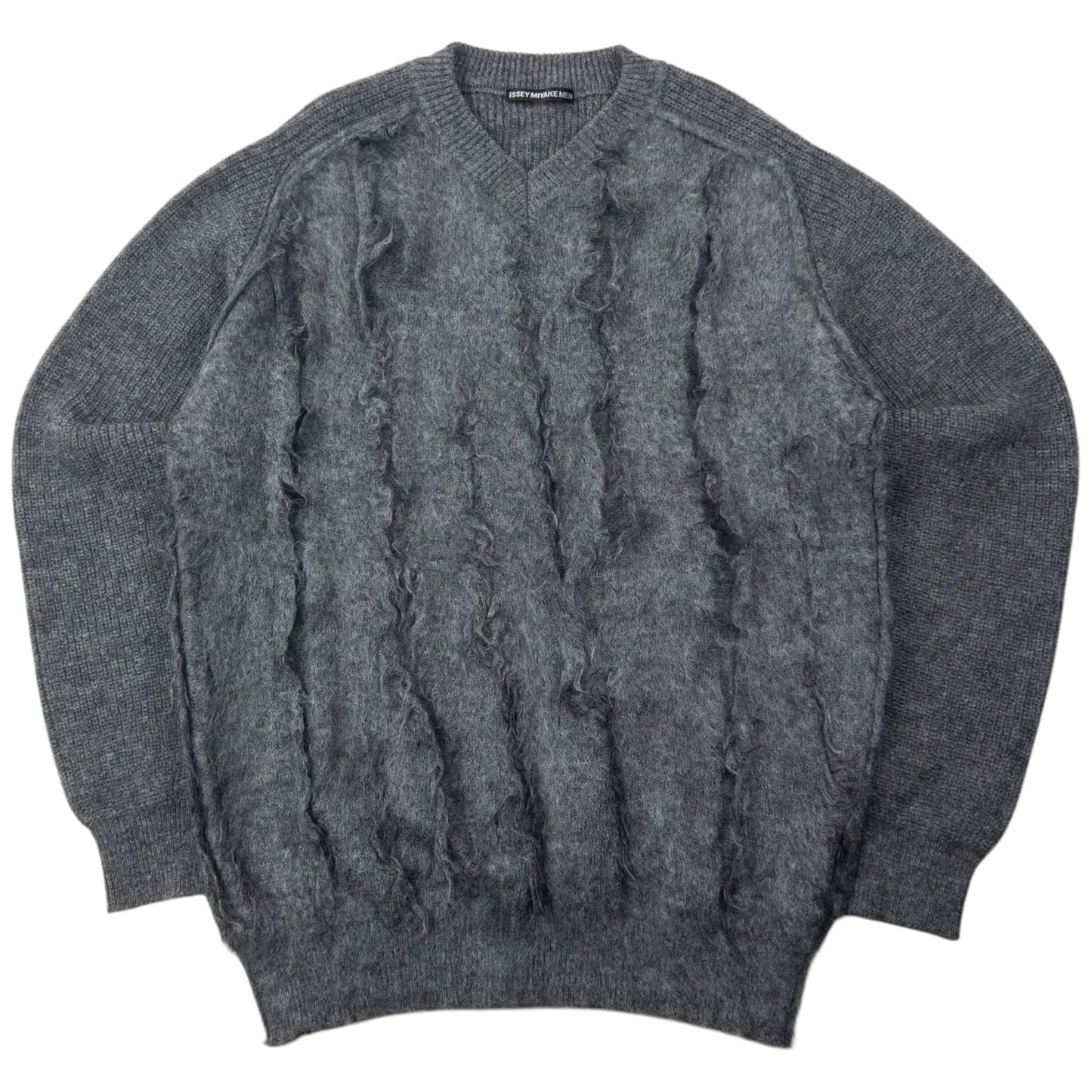 Vintage Issey Miyake MEN Slashed Wool Knit Jumper Size L