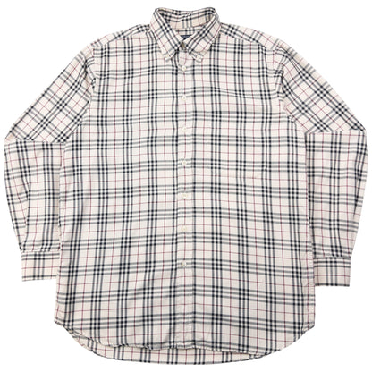 Vintage 2000s Burberry Nova Check Long Sleeve Button Up Shirt Size M