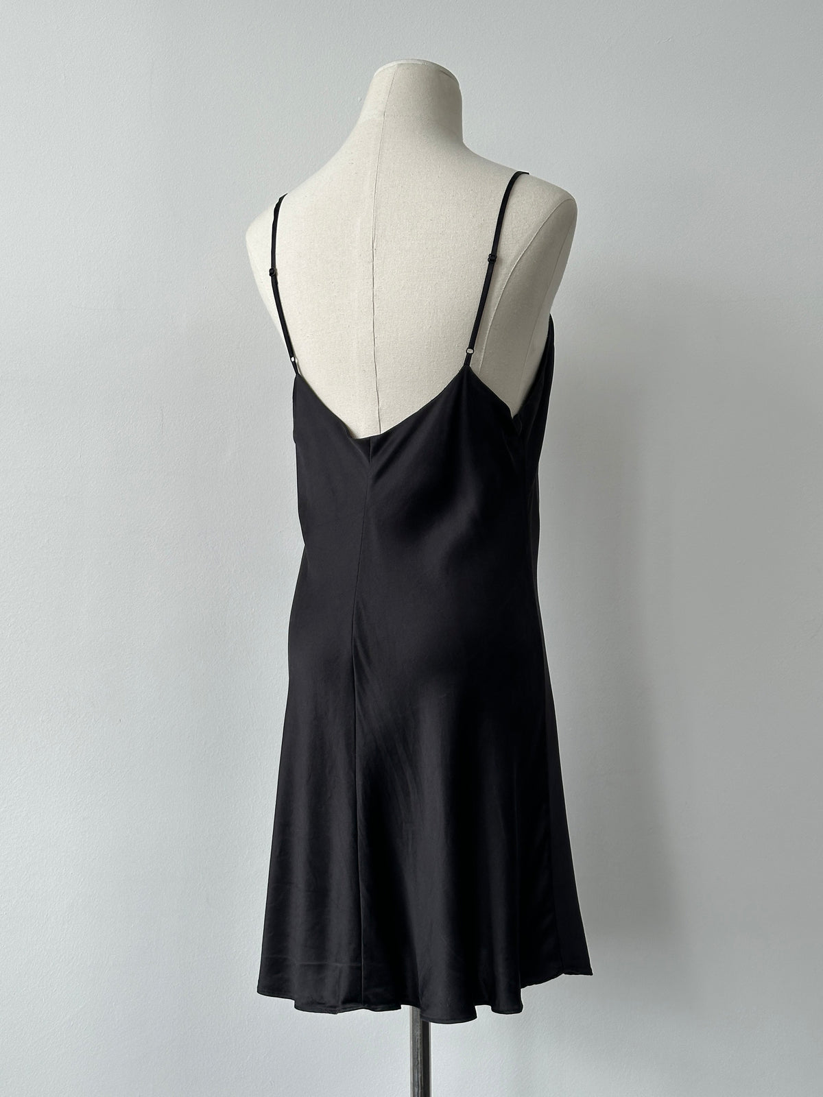 Vintage 2000s Pure Silk Minimal Slip Dress - L
