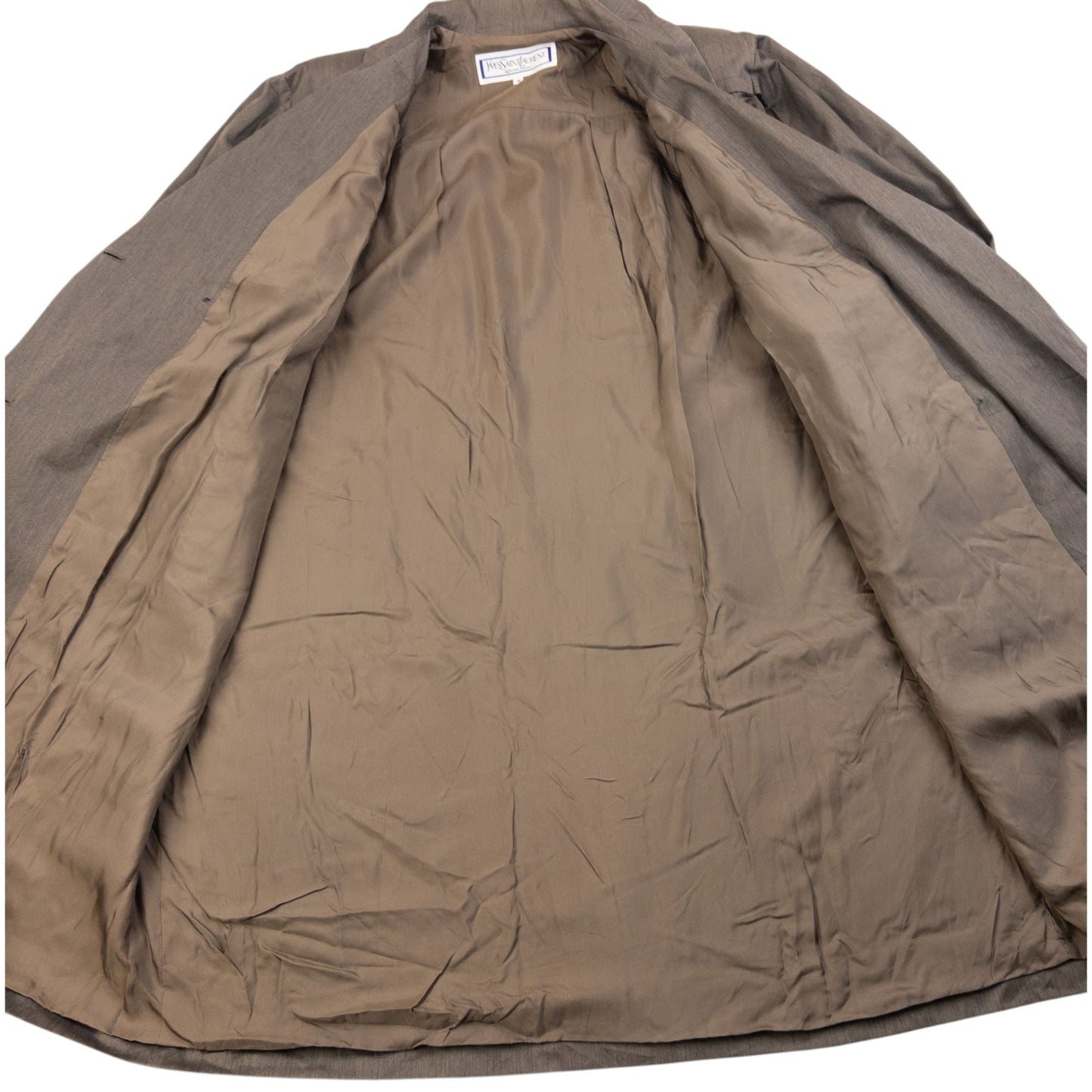 Vintage 80s YSL Yves Saint Laurent Trench Jacket Size XXL | XXL, Brown