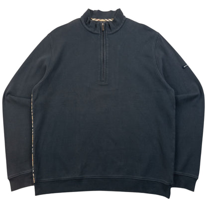 Vintage 2000s Burberry Golf Q Zip Sweatshirt Size S | Small, Grey