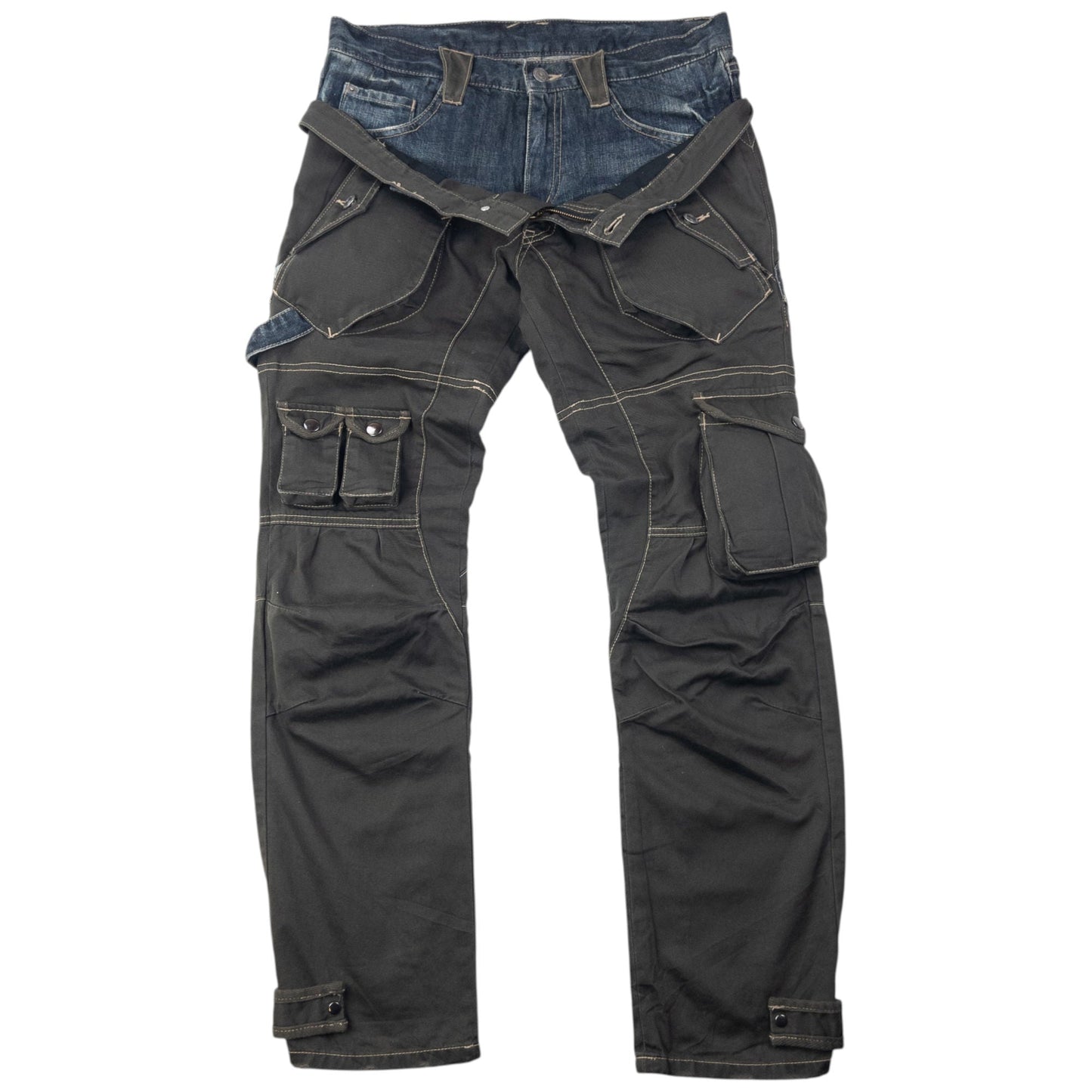 Vintage 2000s PPFM Layered Denim Jeans Size W32