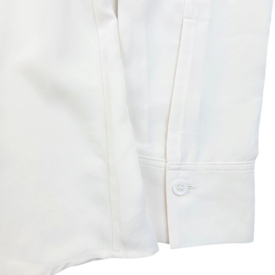 Vintage 90s Yohji Yamamoto Sheer Blouse Womens SAMPLE Size M | Medium, Cream