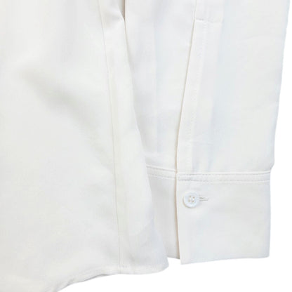 Vintage 90s Yohji Yamamoto Sheer Blouse Womens SAMPLE Size M | Medium, Cream