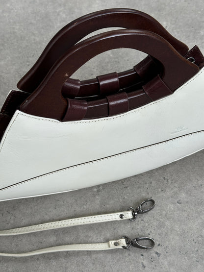 Italian Vintage 1990s Leather Crossbody Bag