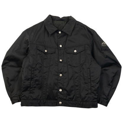 Vintage 2000s Versace Classic V2 Button Up Jacket Size S | Small, Black