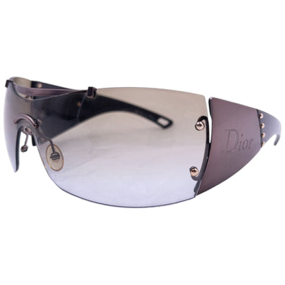 Vintage 2000s Dior Diorito Embossed Sunglasses | O/S, Brown
