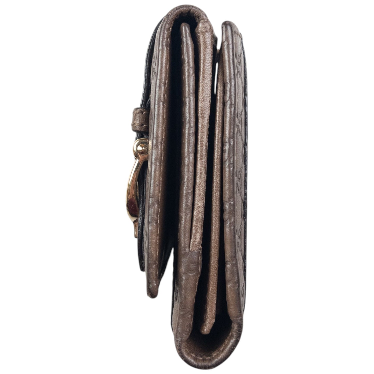 Vintage Gucci Embossed Monogram Leather Purse