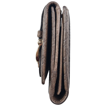 Vintage Gucci Embossed Monogram Leather Purse