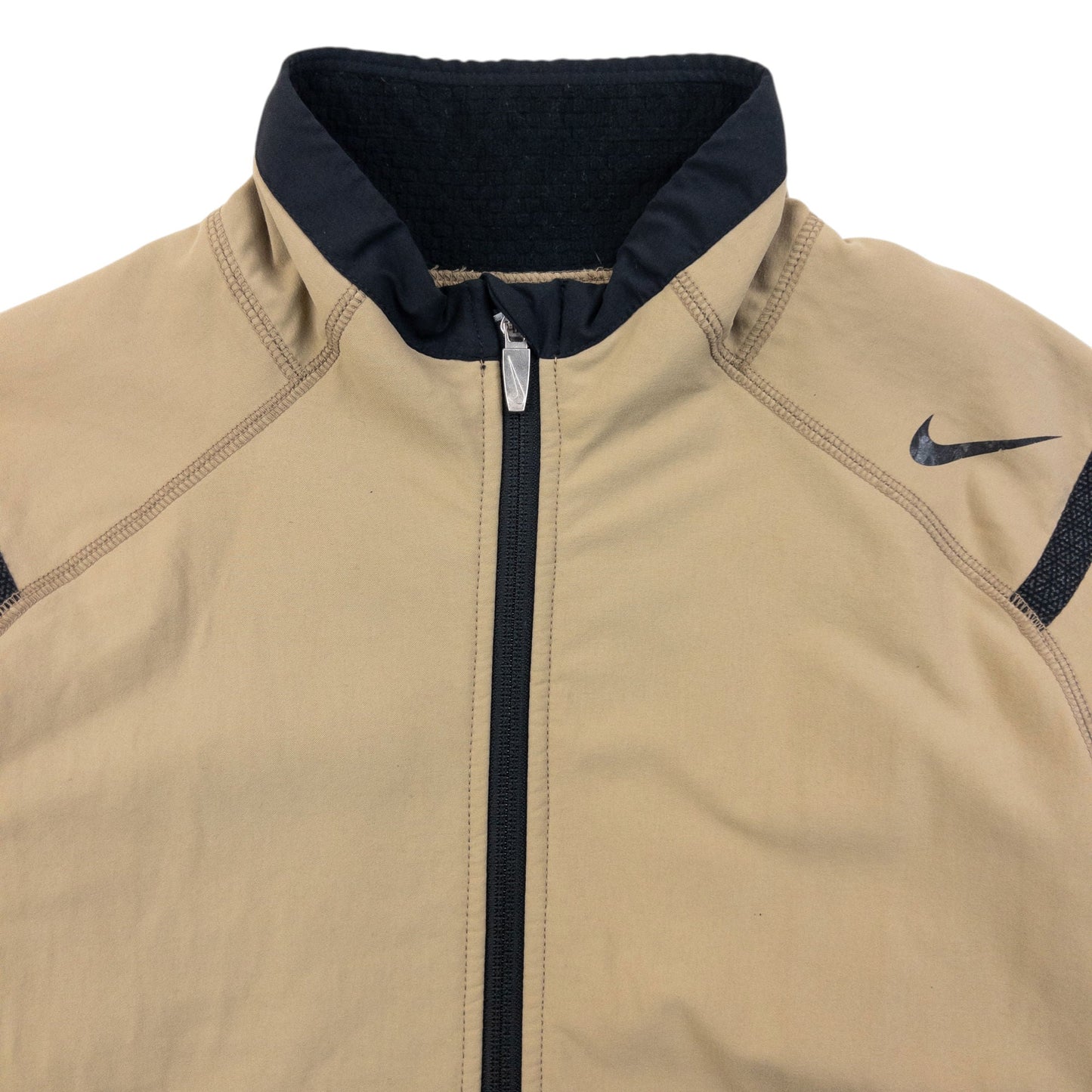 Vintage 2000s Nike Waterproof Zip Up Jacket Size S | Small, Beige