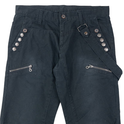 Vintage 2000s PPFM Zip Leg Trousers Size W34 | W34, Black