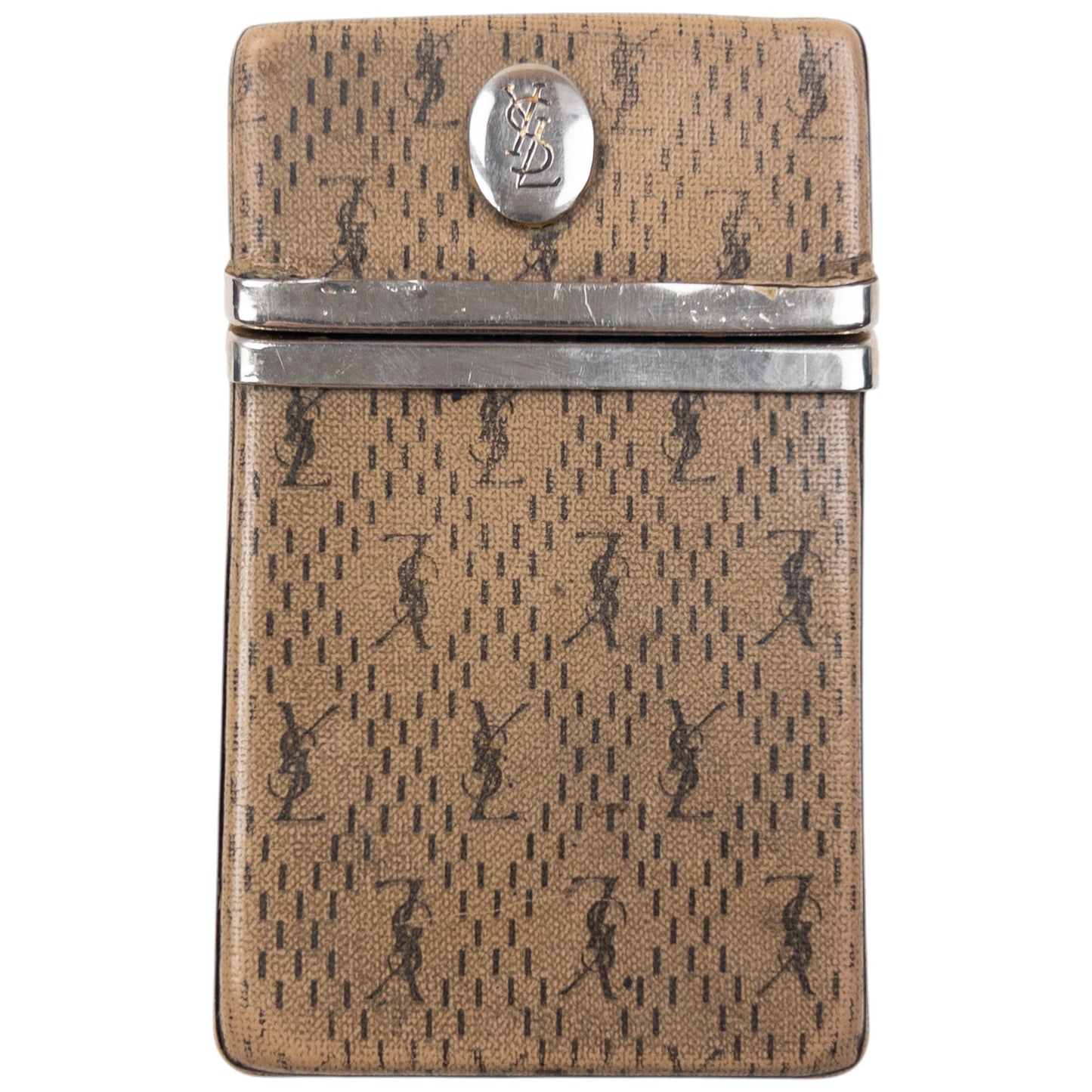 Vintage YSL Yves Saint Laurent Monogram Cigarette Carton Box