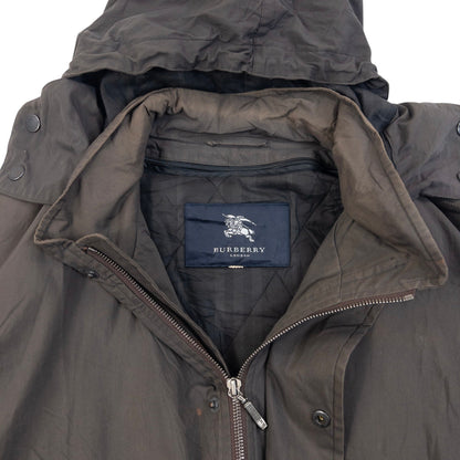 Vintage 2000s Burberry Zip Up Jacket Size L | Large, Brown
