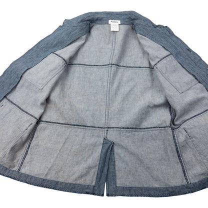Vintage Plantation By Issey Miyake Striped Denim Jacket Size S