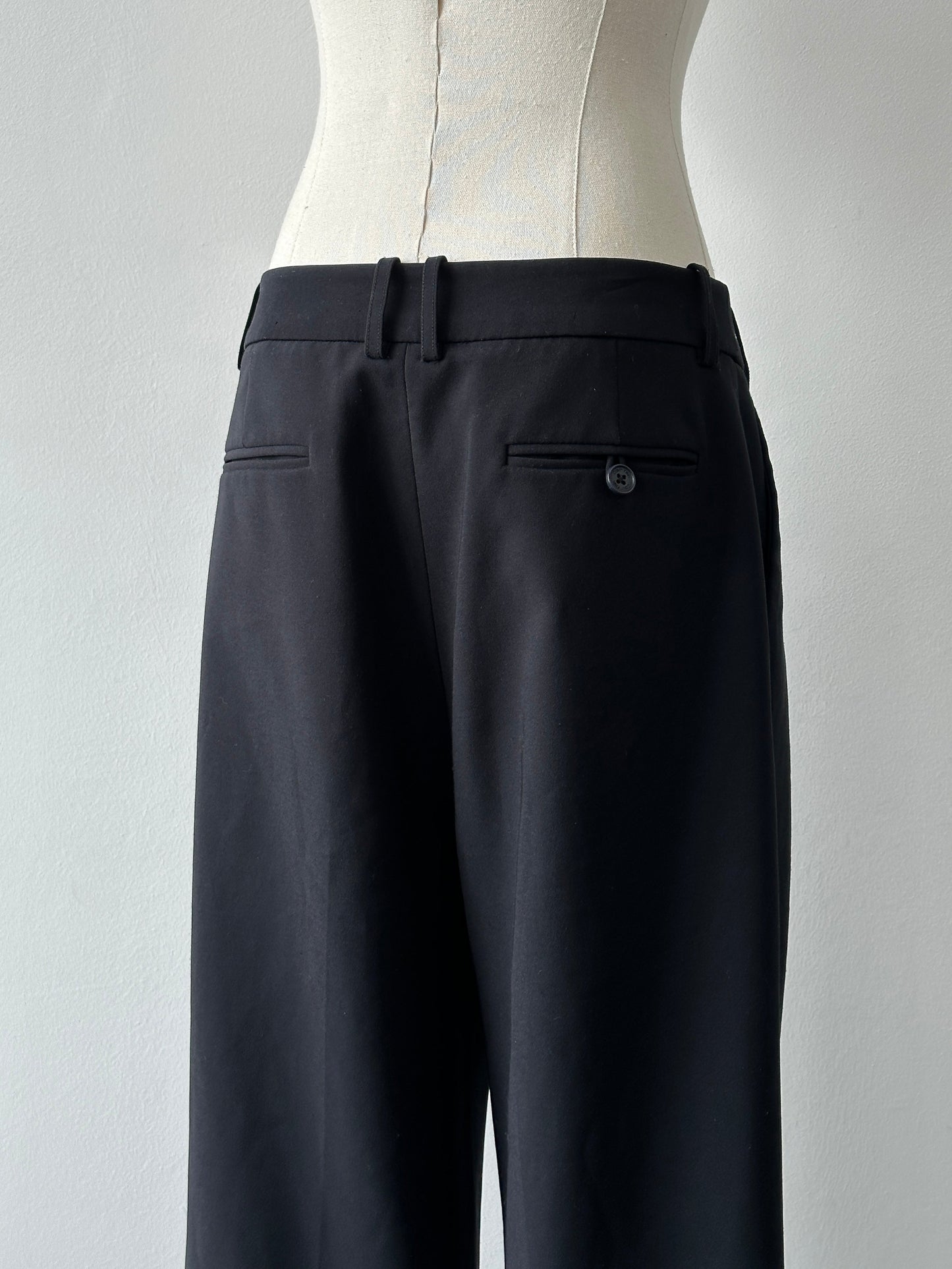 Calvin Klein 2000s Wide Leg Tailored Trousers - W28