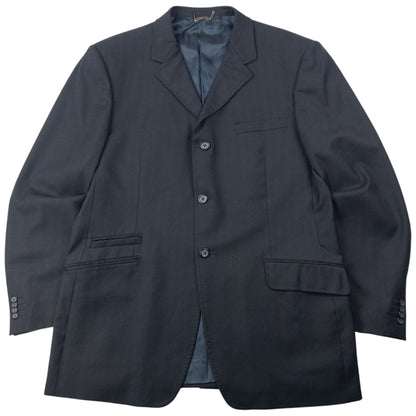Vintage 2000s Versace Classic Jacket & Trousers Suit Set Size XL | XL, Black